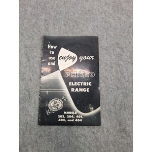Philco Electric Range Manual